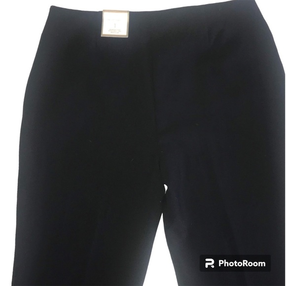 New NWT Chico Manhattan Straight Leg Pants Woman’s Size 1 (8/10) Black - Picture 4 of 11